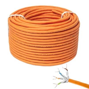 100m Cat7 Netzwerkkabel S/FTP Simplex LAN Kabel Ethernet Datenkabel Verlegekabel - Bild 1 von 8