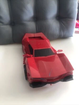 Transformers Robots In Disguise RID Warrior Class Sideswipe Figure Red  Car - Image 1 of 4