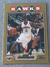 2008-09 Topps Gold Atlanta Hawks Basketball Card #2 Joe Johnson /2008