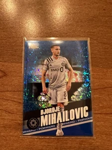 2022 Topps Chrome MLS Blue Refractor /199 Djordje Mihailovic Gold Cup USMNT - Picture 1 of 2