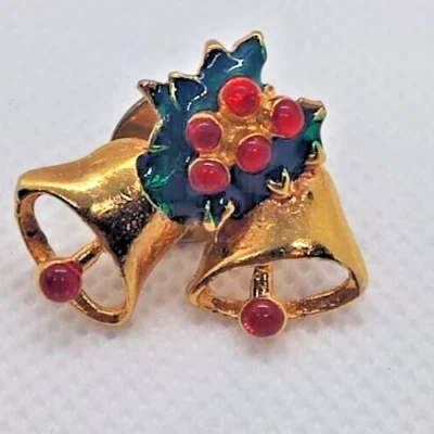 Broche de Navidad Prendedor de Navidad - Prendedor de esmalte de campanas de Navidad, artículo de colección Foto 1 de 2