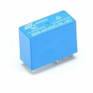 SONGLE Relay SMI-24VDC-SL-2C 5A 250VAC/30VDC Blue 8-Pins 2-NO 2-NC - Picture 1 of 2