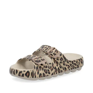Rieker Ladies Mules Slippers Shoes Leopard P2450 - Picture 1 of 11
