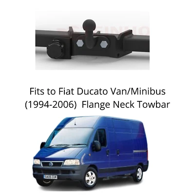 Flange Neck Tow Bar For Fiat Ducato (1994-2006) & NO ELECTRICS - F062 - Image 1 of 4