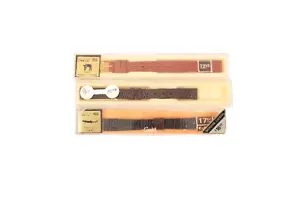 3 Vintage Ladies Watchbands Hadley Kalbe Lizard Leather 11mm NOS - Picture 1 of 7