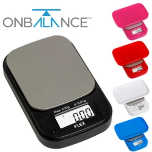 On Balance FL-200 Flex Digital Mini Scale 200g x 0.01g) Mini Scales Weight Grams - Picture 1 of 37