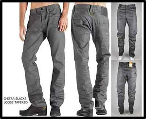 G-star raw jeans da uomo engineered gamba larga hip hop rap baggy grigio w29 44 - Foto 1 di 10