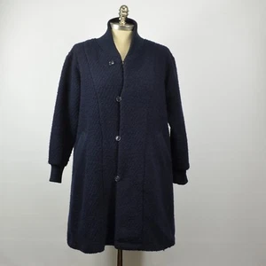 ZUCCA Classic Jersey Wool Knit Sweater Jacket Blue ZU53JA431 ZU58-JA431 Japan - Bild 1 von 7