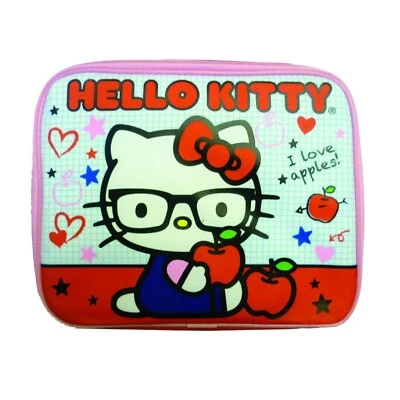 Hello Kitty ланч коробка очки яблоки новый - Изображение 1 из 3