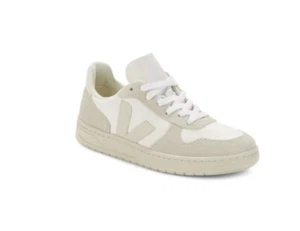Veja V-10 Malla Zapatos de Corte Tenis Blanco Natural Talla 8 - Usado en Excelente Condición - Imagen 1 de 5
