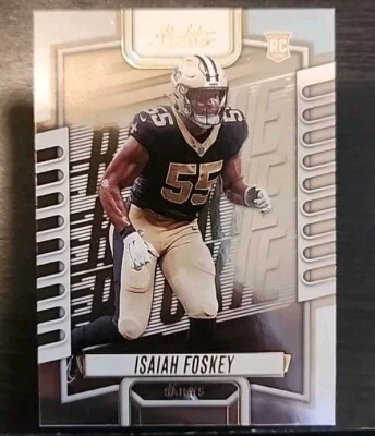 2023 Panini Absolute Football #166 Isaiah Foskey (RC) Saints - Image 1 of 2