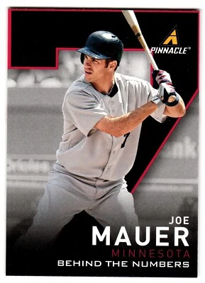 Panini Pinnacle Behind the Numbers 2013 #BN7 Joe Mauer Twins Foto 1 de 2