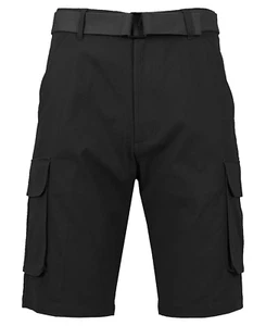 Renegade Sportswear Men’s 13″ Inseam Twill Belted Cargo Shorts - Picture 1 of 47