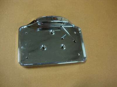 MARCO DE MATRÍCULA CROMADO BIG DOG MOTOCICLETAS CON BISEL BULLDOG BAGGER 2009-2010  Foto 1 de 4