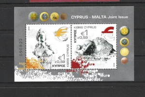 Cipro Blocco 28 Introduzione della Moneta Euro ** (mnh) - Foto 1 di 1