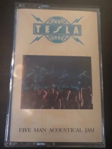 Tesla: Five Man Acoustical Jam 1990 Geffen Original Cassette VG+ Hard Rock Metal - Picture 1 of 7