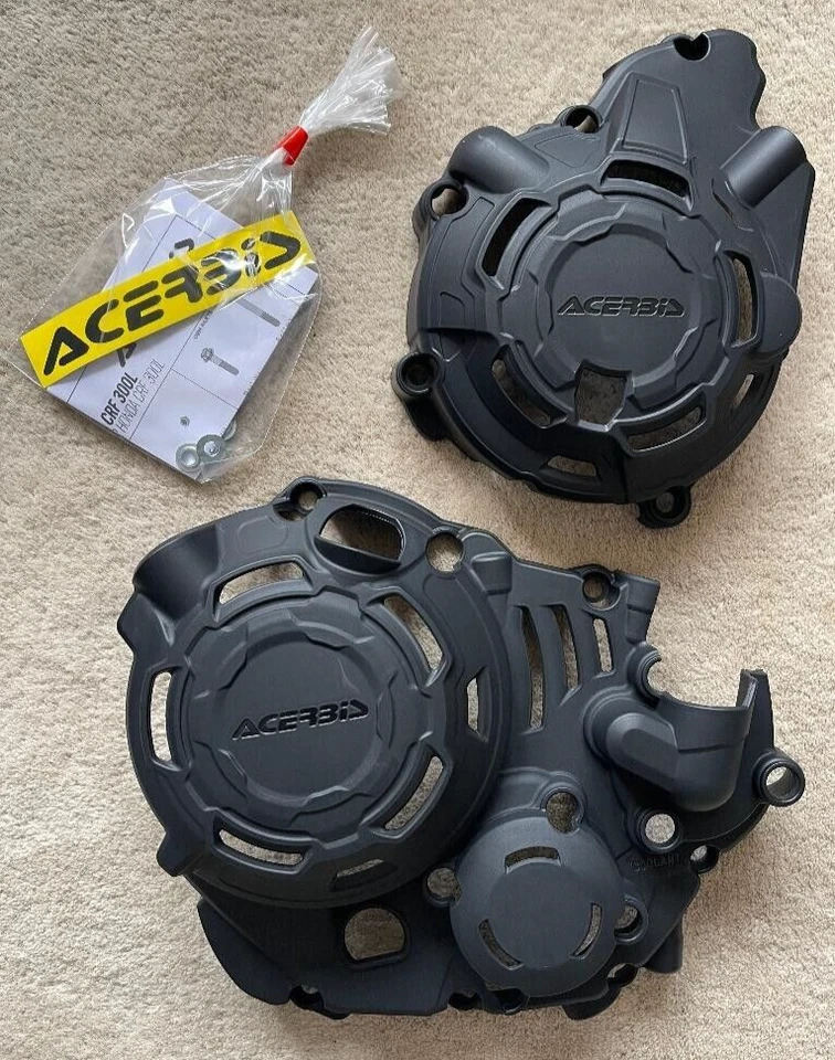 HONDA CRF 300  L  2021 - 2025  ACERBIS X-POWER ENGINE PROTECTION SET  BLACK - Image 1 of 1
