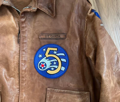 CHAQUETA PARCHE EN EL PECHO 5º Ejército Fuerzas Aéreas A-2 5 pulgadas Foto 1 de 4