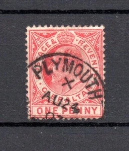Gibraltar 1907 old King Edward stamp (Michel 57) nice used Plymouth (UK) - Picture 1 of 2