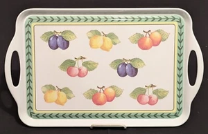 Villeroy & Boch Fleurence Fruit Melamine Handled Serving TRAY "NICE" - Picture 1 of 7