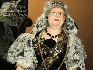 KÖNIGIN VICTORIA FIGUR Arturo E.Reyna Original Skulptur ANDENKEN SCHATZKISTE - Bild 1 von 12