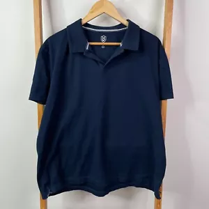 Sportscraft Man Polo Shirt Mens Extra Large Navy Blue Short Sleeve Regular Fit - Picture 1 of 11