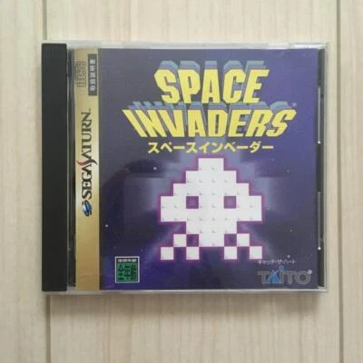 Used Taito 1996 SPACE INVADERS Sega Saturn Arcade / Shooter Japanese Retro Game  - Image 1 of 4