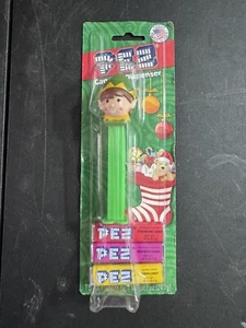 Pez Dispenser 2014 Christmas Elf with Green Cap New in Package - Picture 1 of 2