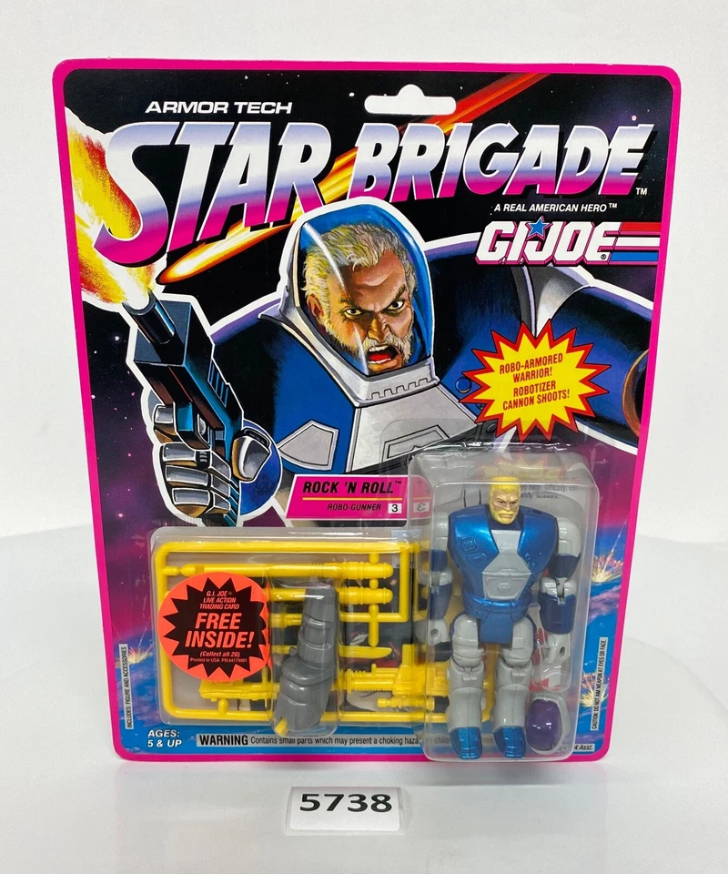 Vintage 1993 Gi Joe Star Brigade Rock N Roll Figure Hasbro