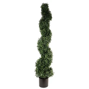 Topiario artificial árbol de boj topiario espiral - PROTEGIDO UV - Imagen 1 de 4
