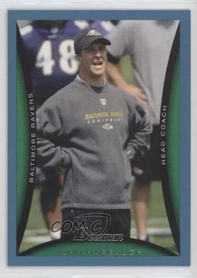 2008 Bowman Blue /500 John Harbaugh #107 Rookie RC - Image 1 of 2