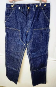 Carhartt Double Knee Jeans B07DNM Logger Suspender Buttons Mens 40x36 Union Made - Picture 1 of 10