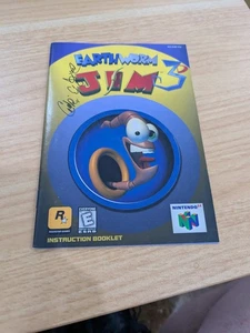 B1 Earthworm Jim 3D Nintendo 64 N64 Instructions Booklet Manual ONLY Writing - Picture 1 of 7