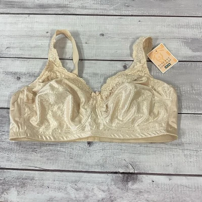 Amoena Mastectomy Bra Womens 40D Pearl Beige Annabell 2126 Wireless Soft Cup NEW - Image 1 of 4