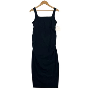 Nuevo Beyond the Bump Yoga Maternidad Mujer Medio Negro Midi Acanalado Verano Playa - Imagen 1 de 15