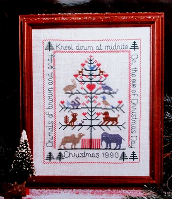 ANIMALS' CHRISTMAS SAMPLER Counted Cross Stitch Kit SCHOOLROOM SAMPLINGS - Image 1 of 4
