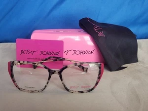 Nuevo marco de gafas para mujer Betsey Johnson edición limitada plástico tortuga 53-16 - Imagen 1 de 17