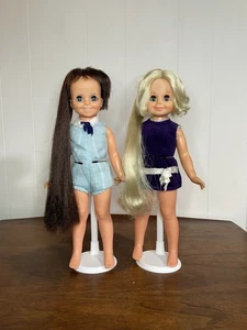 Vintage Ideal SAMT & MIA mit Kleidern Crissy Family Puppen - Bild 1 von 21