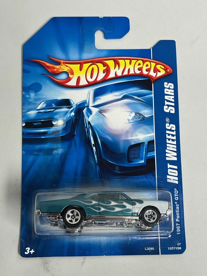Pontiac GTO 2007 Hot Wheels #137 All Stars 1967 variante verde azulado A123 Foto 1 de 2