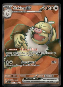 Slaking ex SV08: Surging Sparks Ultra Rare 227/191 Pokemon Card - Picture 1 of 2