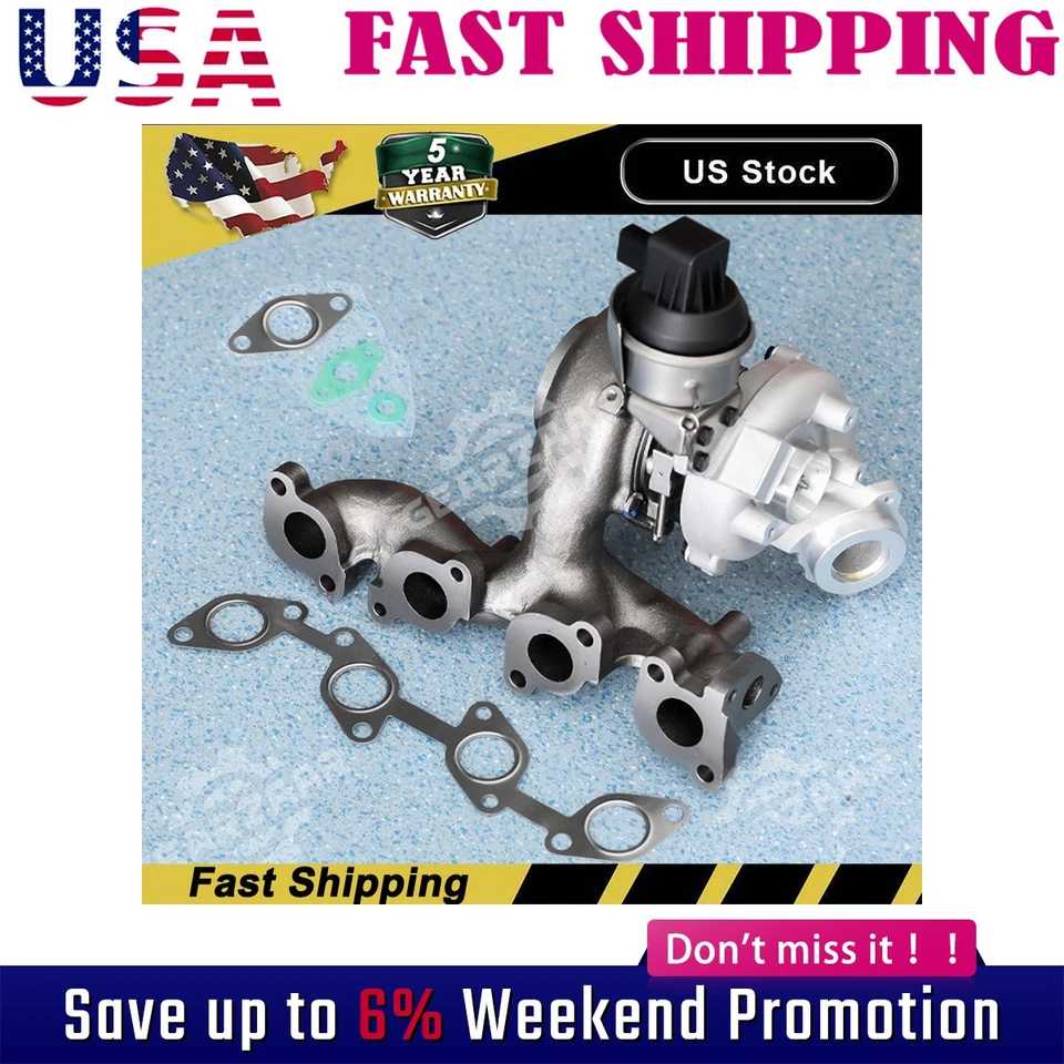 Turbocompresor BV43 para VW Beetle Golf Jetta Audi A3 2,0 L diésel 03L253056 Foto 1 de 4