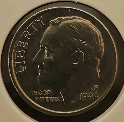 1994 P Roosevelt Dime Off Center Error - Image 1 of 2