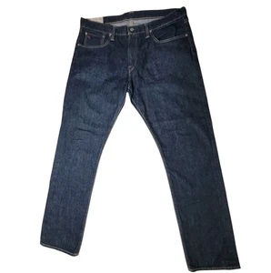 Polo Ralph Lauren Jeans Mens 36x34 Selvedge Hampton Straight Dark Wash Denim EUC - Picture 1 of 17