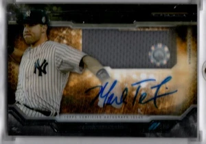 2015 Topps Strata Baseball Clearly Authentic Mark Teixeira JERSEY AUTO YANKEES - Picture 1 of 1