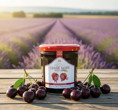 Maison Francis Miot, Set of 2, Luxury French Morello Black Cherry Jams - image 1 of 4