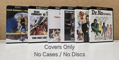 Connery 4K Bond Collection - Custom Covers - Complete Set Of 6 Covers 11 or 14mm - Image 1 of 4