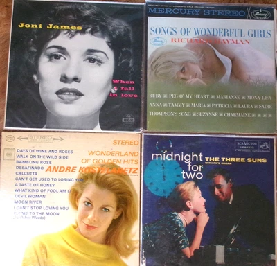 Lot 4 LP-Joni James.Andre Kostelanetz,Songs of Wonderful Girls,Midnight for Two Foto 1 de 4