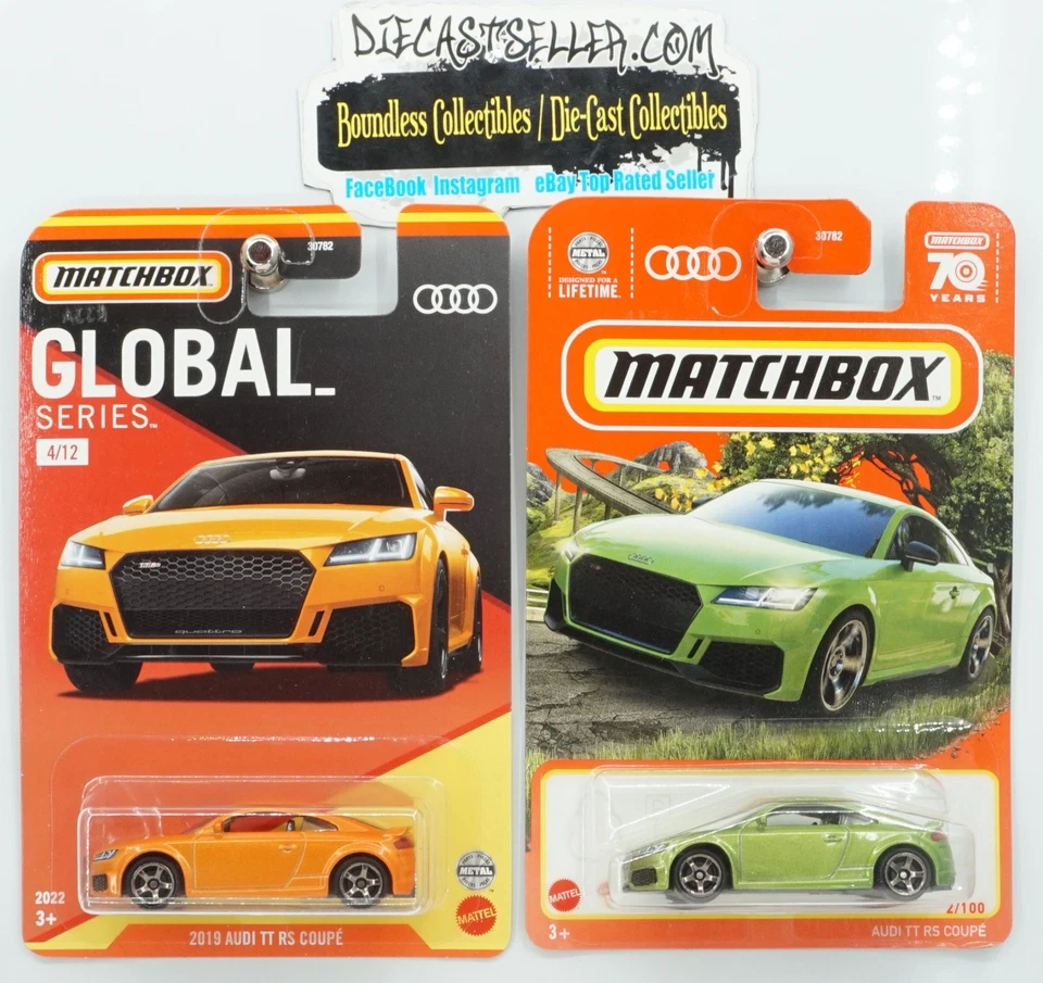 ЛОТ ТОВАРОВ MATCHBOX AUDI TT RS КУПЕ ОРАНЖЕВЫЙ 2022 ГЛОБАЛЬНАЯ СЕРИЯ ЗЕЛЕНЫЙ 2023 MBX HIGHWAY - Изображение 1 из 1