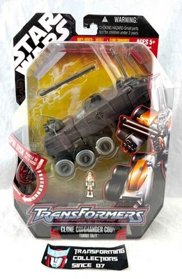 Transformers Star Wars Crossover Clone Commander Cody Turbo Tank MOSC - Image 1 of 2