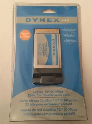 DYNEX Laptop 10/100 Mbps 32-bit CardBus Network Card DX-E202 NEW In Package - Image 1 of 2